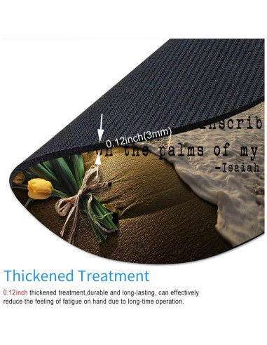 Alfombrilla de Ratón Nphuriy Redonda Versículos Biblia 20.1 cm