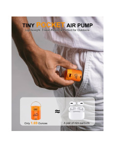Bomba de Aire Inflable Portátil M KARMATER 119g USB Recargable 2