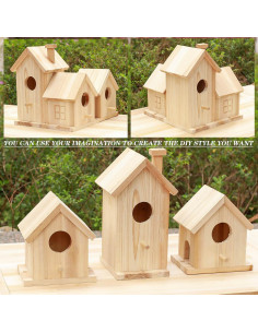 Kit Casa para Aves de Madera RHSLRL 29.2x14x24.1cm 2