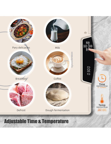 Alfombrilla Calentadora Eléctrica Spoonlemon 61x40 cm Ajustable