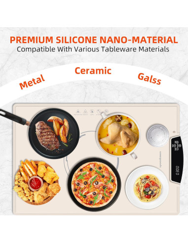 Alfombrilla Calentadora Eléctrica Spoonlemon 61x40 cm Ajustable