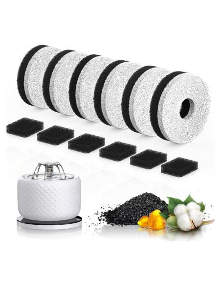 Filtro de Agua para Gatos DCIOGAT 6 Paquetes 3.5L