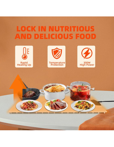 Alfombrilla Calentadora Eléctrica Spoonlemon 61x40 cm Ajustable