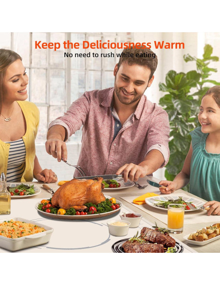 Alfombrilla Calentadora Eléctrica Spoonlemon 61x40 cm Ajustable Alfombrilla Calentadora Eléctrica Spoonlemon 61x40 cm Ajustable