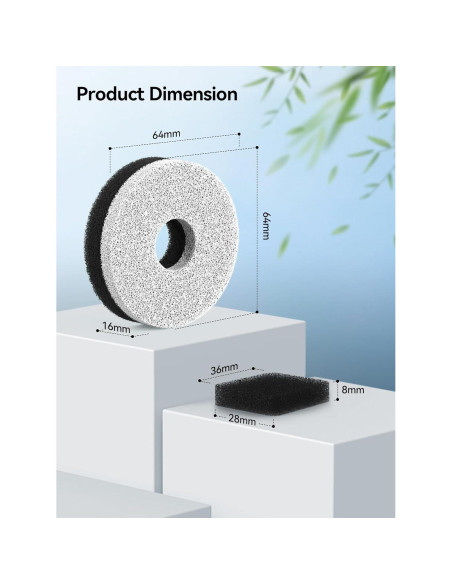 Filtro de Agua para Gatos DCIOGAT 6 Paquetes 3.5L