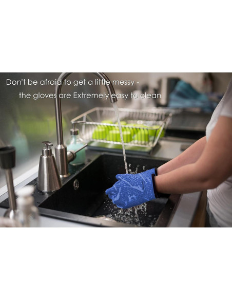 Guantes de Silicona para BBQ Kitchen Perfection - Resistentes al Calor