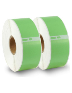 Etiquetas de Reemplazo BETCKEY 28mm x 89mm Verde para DYMO