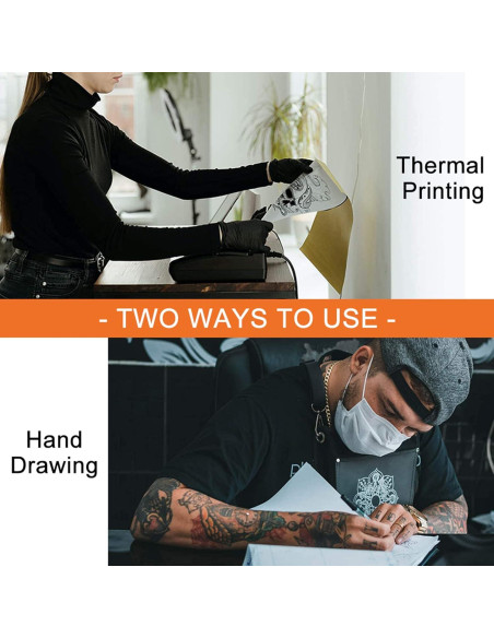 Kit de Piel de Práctica de Tatuaje Prgislew 40Pcs con Papel