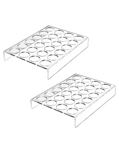 Organizador de Cápsulas de Café IEEK 2 Paquete Acrílico 24 Ranuras