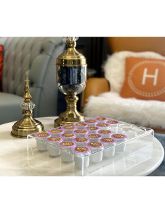 Organizador de Cápsulas de Café IEEK 2 Paquete Acrílico 24 Ranuras 2