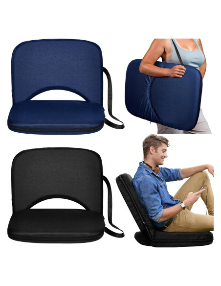 Asientos de Estadio Thyle 2 Pcs Plegables con Cojín 50.8 cm