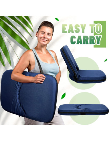 Asientos de Estadio Thyle 2 Pcs Plegables con Cojín 50.8 cm