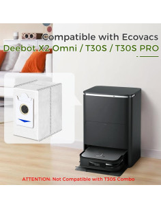VIEWALL 10 Bolsas de Polvo Desechables 3L para ECOVACS DEEBOT 2