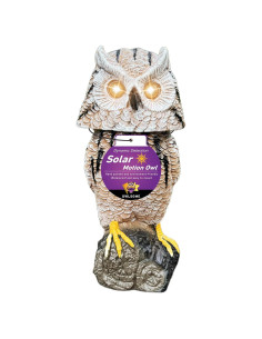 Búho Solar Owlsome con Ojos Intermitentes y Sonido - 40.6 cm