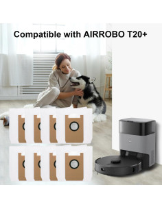 Bolsas de polvo desechables JoaSinc para AIRROBO T20+ (8 piezas) 2