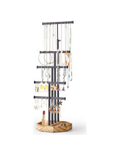 Organizador de Joyería SRIWATANA, Soporte 5 Niveles, Negro
