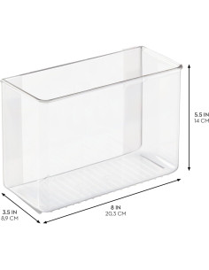 Organizador de Montaje en Pared iDesign AFFIXX 8.9x20.3cm 2