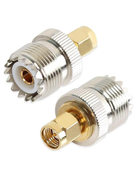 Adaptador UHF hembra a SMA macho TengKo - 2 paquetes