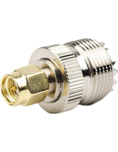 Adaptador UHF hembra a SMA macho TengKo - 2 paquetes