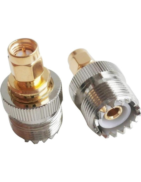Adaptador UHF hembra a SMA macho TengKo - 2 paquetes
