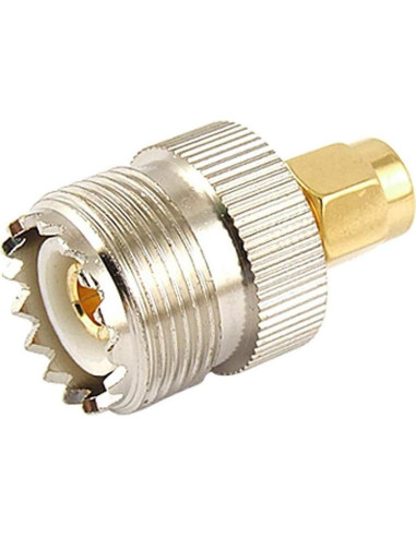 Adaptador UHF hembra a SMA macho TengKo - 2 paquetes