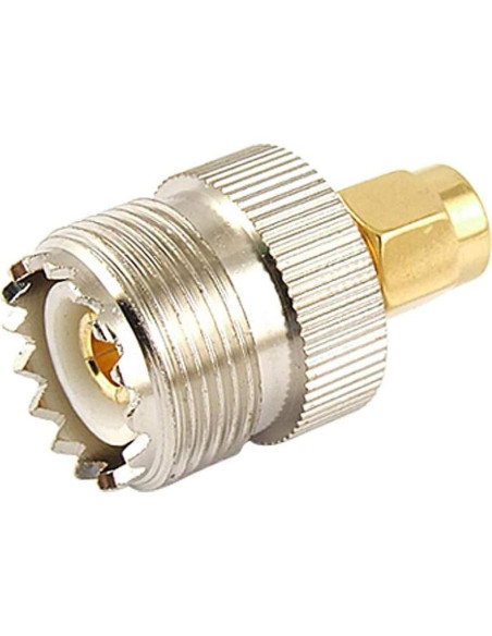 Adaptador UHF hembra a SMA macho TengKo - 2 paquetes