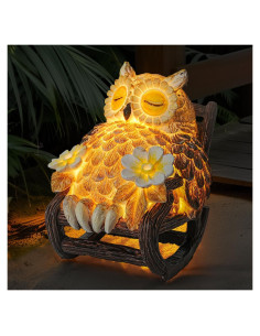 Estatua de Búho Solar Liulo Tool 7.62x10.16 cm LED