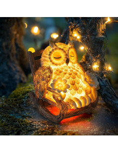 Estatua de Búho Solar Liulo Tool 7.62x10.16 cm LED 2