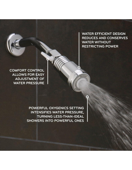 Cabezal de Ducha Fijo Oxygenics SkinCare Cromo 1.5 GPM