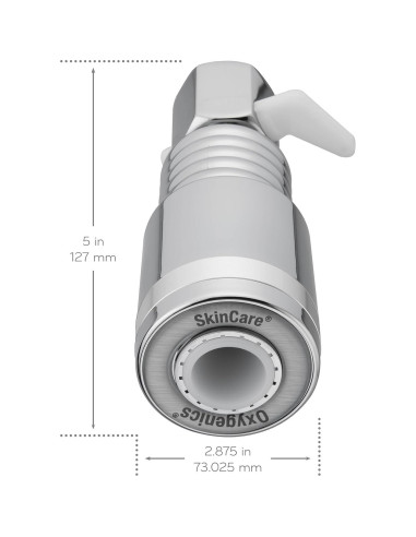 Cabezal de Ducha Fijo Oxygenics SkinCare Cromo 1.5 GPM