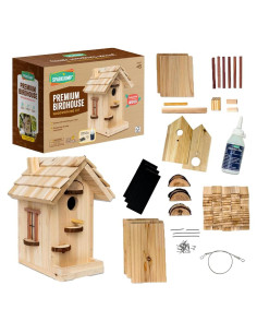 Kit Casa para Aves de Madera SparkJump - DIY 20x15x30 cm