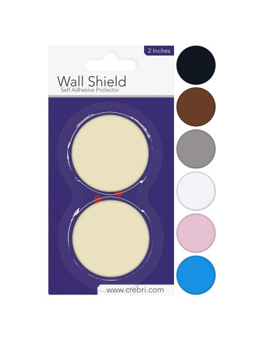 Protectores de Pared de Silicona Crebri 5cm Beige Autoadhesivos