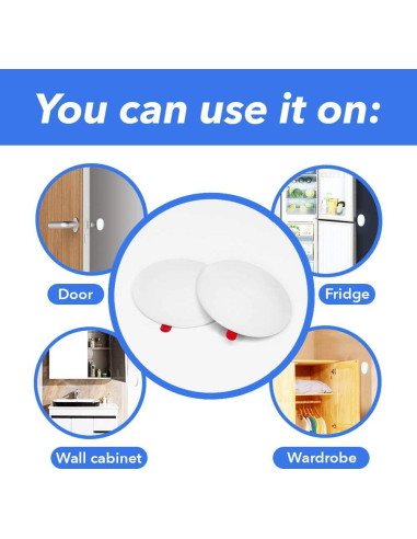 Protectores de Pared de Silicona Crebri 5cm Beige Autoadhesivos