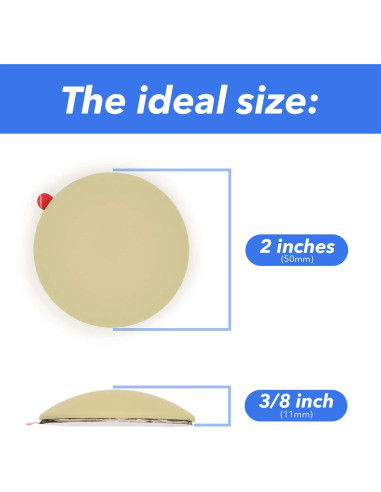 Protectores de Pared de Silicona Crebri 5cm Beige Autoadhesivos