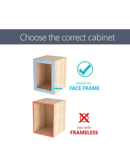 Bisagras de Gabinete Angstrom 2-Pack Cierre Suave 105 Grados