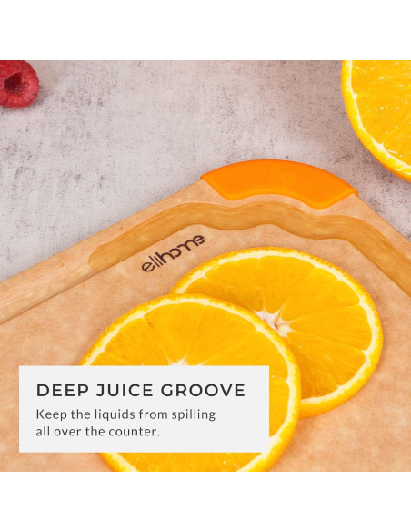 Conjunto de 2 Tablas de Cortar Elihome Antideslizantes 33x25 cm