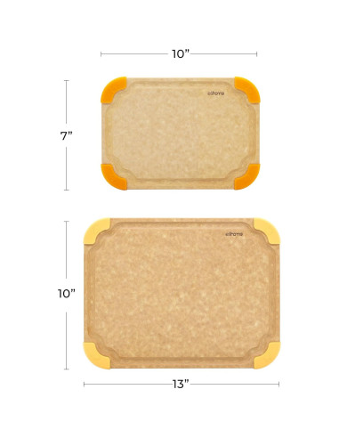 Conjunto de 2 Tablas de Cortar Elihome Antideslizantes 33x25 cm