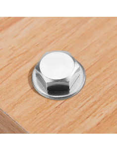 20 Tornillos Hexagonales Acero Inoxidable 304 1/4 x 2.54 cm 2