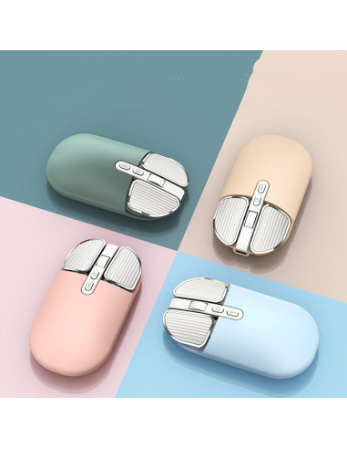 Ratón Inalámbrico YOCUNKER Recargable Silencioso 2.4G 3 DPI