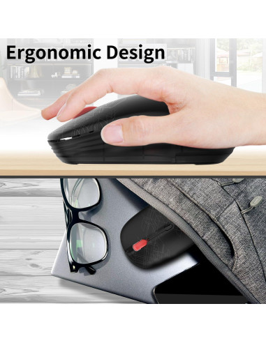 Ratón Inalámbrico FMOUSE M101 Doble Modo Bluetooth y USB