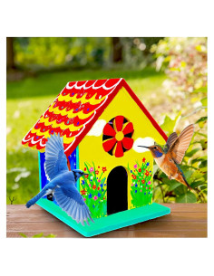 Kit Casa para Aves DIY DSGLONGBIN - Grande 19.8x21.8 cm