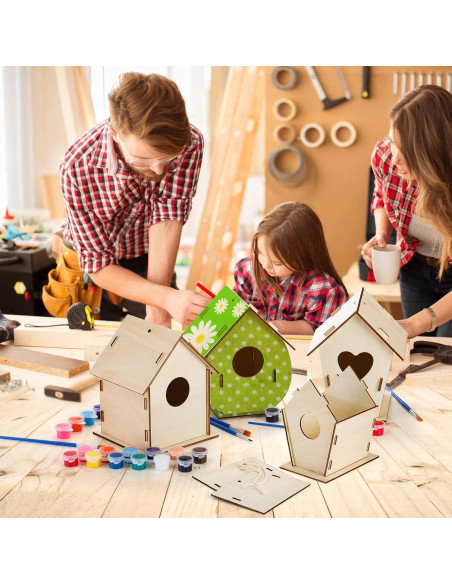 Kit de Casa para Pájaros DIY Coloch - 6 Piezas de Madera