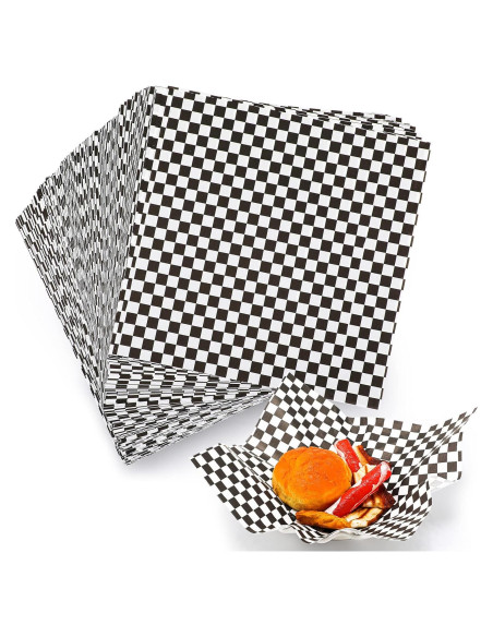 1000 Hojas de Papel Deli Encerado Spakon 30.48 cm Negro-Blanco