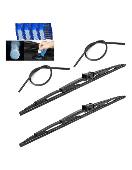 Limpiaparabrisas HOOJUKE 40" para RV con 2 Recargas de Goma