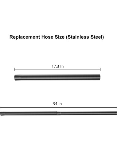 Manguera de Reemplazo Cherimo para Aspiradora Bissell 2156A 43.9cm
