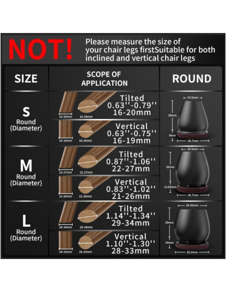 Ezprotekt 24 Protectores de Suelo de Silicona para Muebles