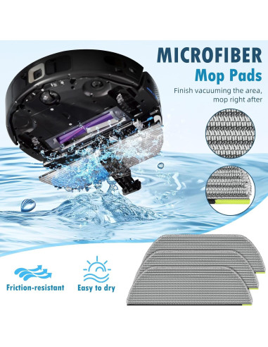 2 Cepillos Principales BTRSOLUS para Robot Aspiradora Shark