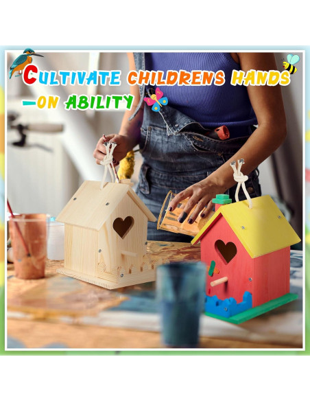 Kit Casa para Aves de Madera DIY Juexica 2 Piezas 33x25x5cm Kit Casa para Aves de Madera DIY Juexica 2 Piezas 33x25x5cm