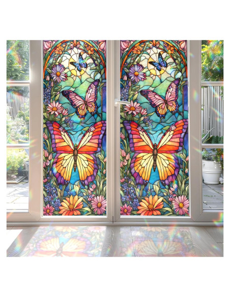 Película Decorativa de Vidrio Templado PODMemory Mariposa 100x45cm