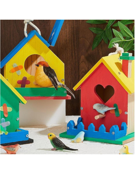 Kit Casa para Aves de Madera DIY Juexica 2 Piezas 33x25x5cm Kit Casa para Aves de Madera DIY Juexica 2 Piezas 33x25x5cm